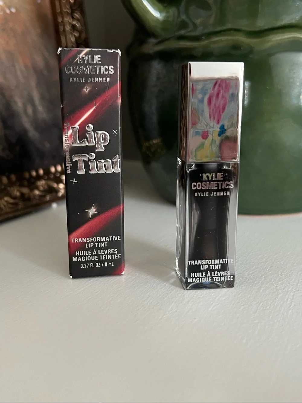 Kylie Cosmetics Transformative Lip Tint — Black & Silver Packaging